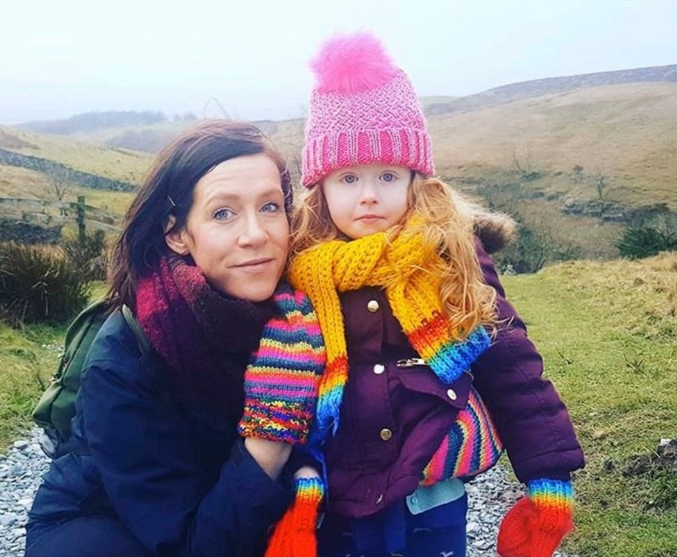 Roisin Pelan with her daughter Ivy, now 5