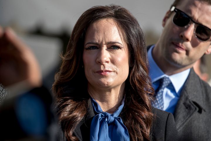 Departing White House press secretary Stephanie Grisham has served in the role since June 2019.