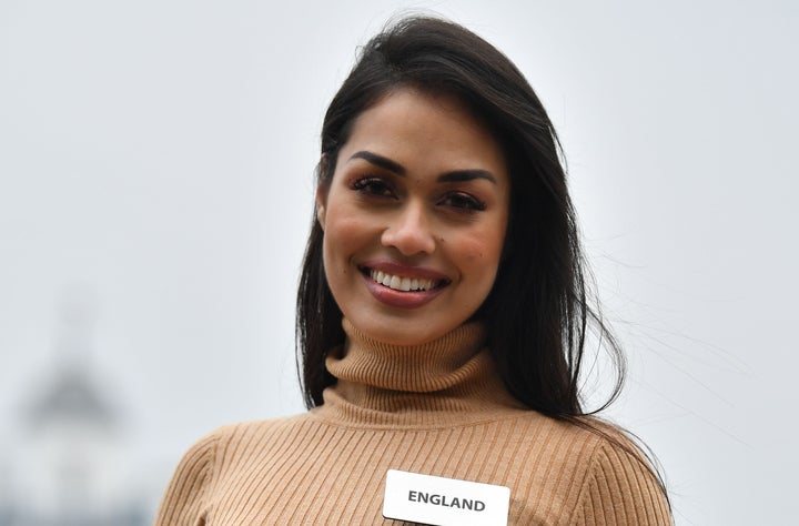 Bhasha Mukherjee at a photo call for the 69th Miss World festival and final in London on Nov. 21.