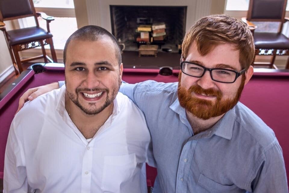 Far-right politics brought George Zimmerman and Chuck Johnson together, as illustrated by this social media post of the two discovered by Little Green Footballs, a blog that has been tracking Johnson for years.