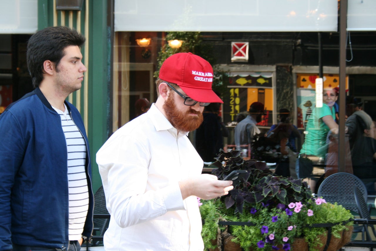 Marko Jukic and Chuck Johnson in Cleveland during the 2016 Republican National Convention.
