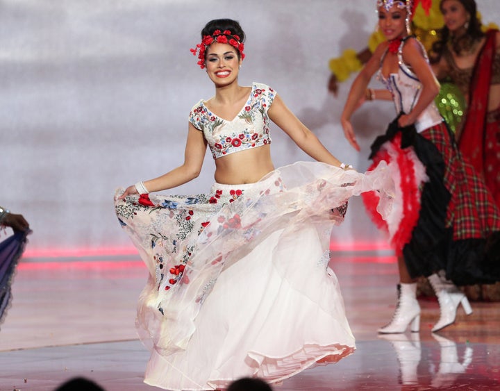 Bhasha Mukherjee, during the 69th Miss World annual final.