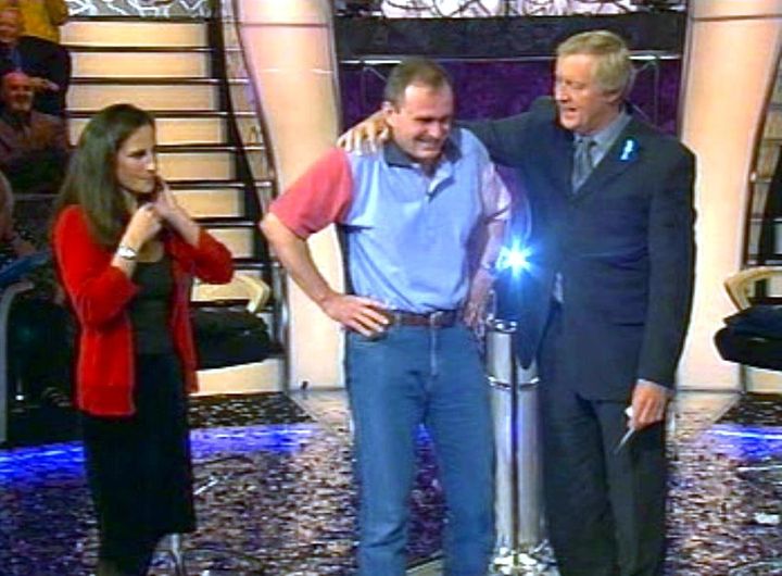 Chris Tarrant with the Ingrams in 2001