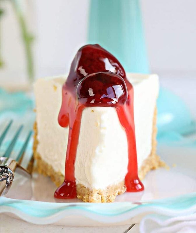 Get the No-Bake Cheesecake recipe from I Am Baker