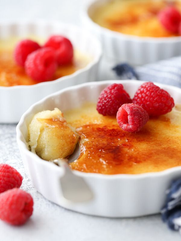 Get the No-Bake Creme Brul&eacute;e recipe from Completely Delicious