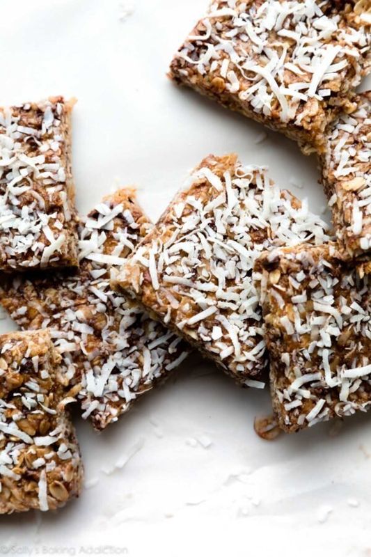 Get the No-Bake Chewy Coconut Granola Bars recipe from Sally's Baking Addiction