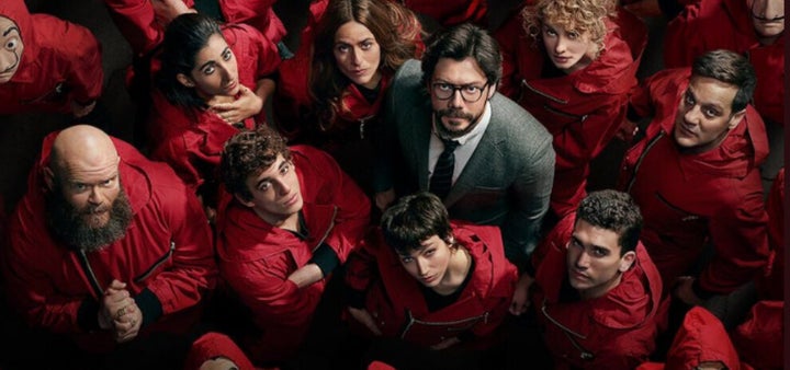 El reparto de 'La casa de papel'.