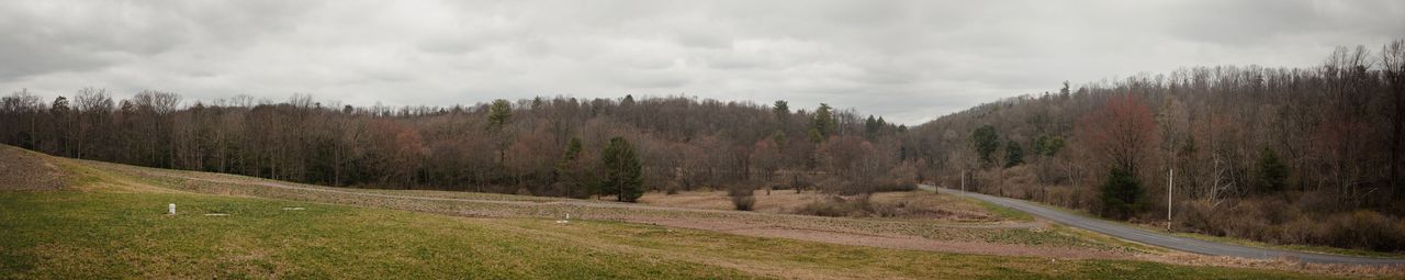 A stitched panoramic image of Wayne Brensinger’s farm in Auburn, Pennsylvania.