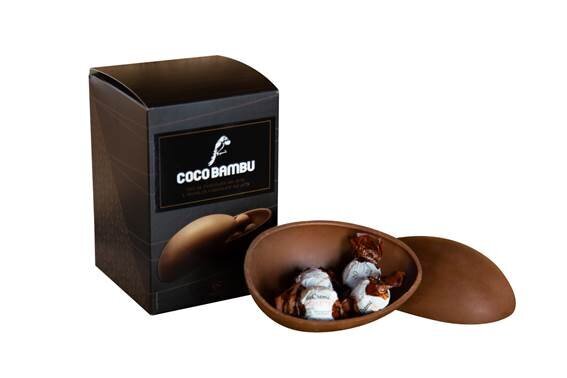 Ovo Coco Bambu com chocolate da Cacau Show