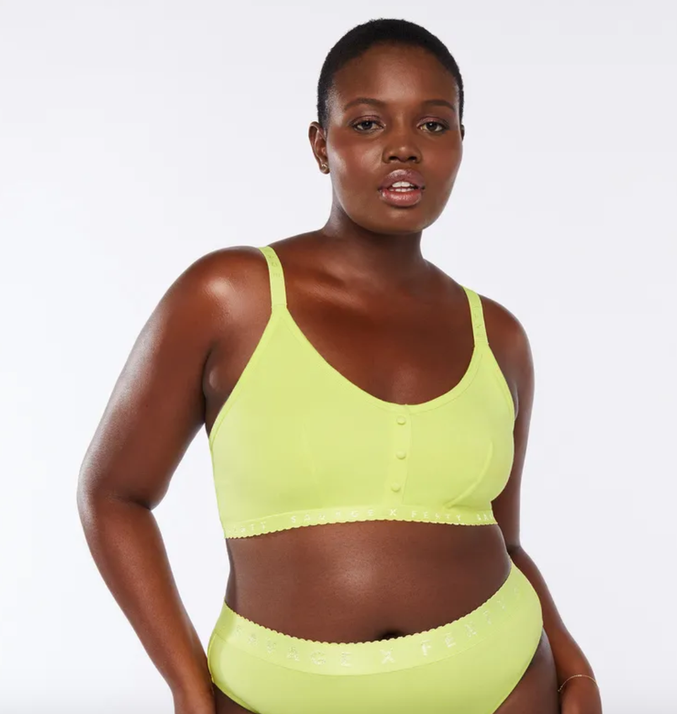 Savage X Cotton Jersey Bralette in Green