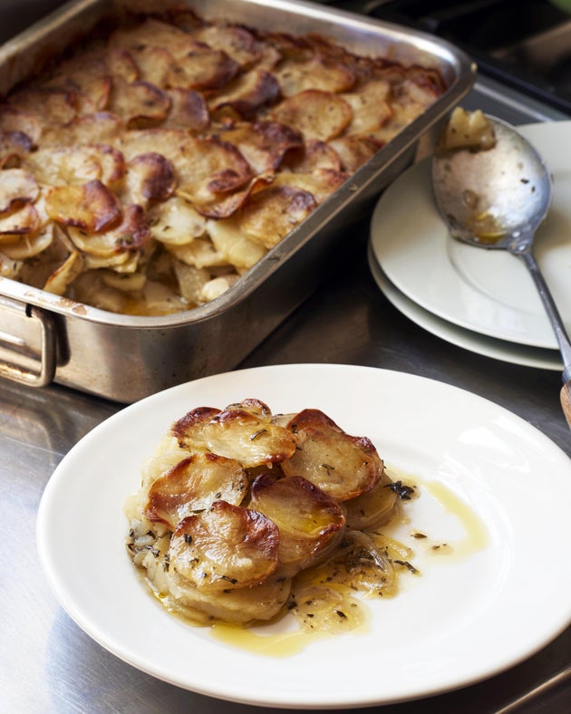 Boulangère potatoes from from On the Side by Ed Smith, published by A&C Black Advantage