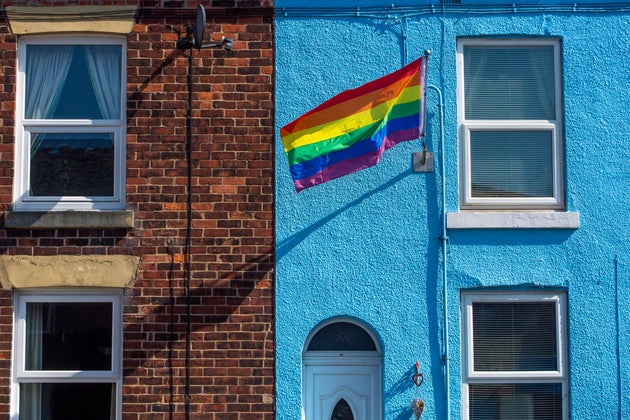Bandeira LGBT &eacute; vista em Londres, no Reino Unido. Imagem foi tirada em 8 de mar&ccedil;o de 2020,...