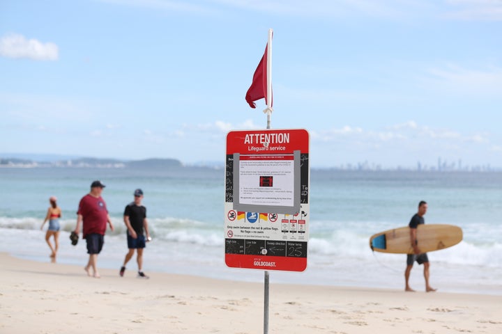 A number of major Gold Coast beaches were closed from midnight on Tuesday over COVID-19 concerns. 