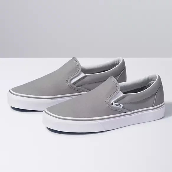 Slip on hot sale sneakers gray