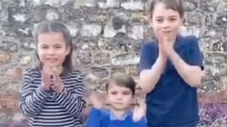 Los pequeños de las casas reales se suman a los homenajes a los sanitarios (menos Leonor y