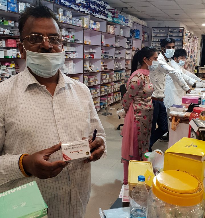 Due to shortage of Hydroxichloroquine in the country, the chemists have restricted the sale of this drug to single strip only with the prescription slip.