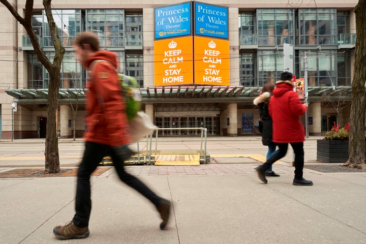 The Princess of Wales theatre in Toronto on March 24, 2020. 