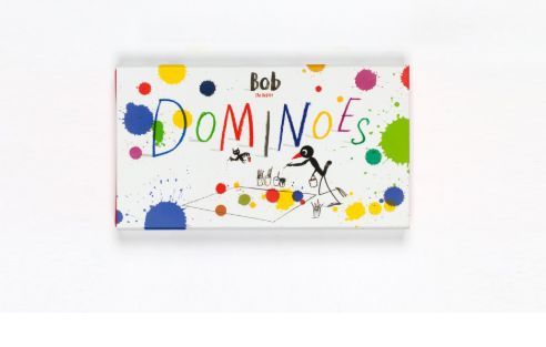 Χάρτινο ντόμινο με χρώματα και αριθμούς εικονογραφημένο από την Marion Deuchars. Για παιδιά ηλικίας άνω των τριών ετών. Τιμή 10,50 ευρώ. 