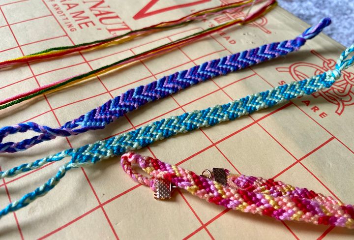 Kristen Aiken, senior editor of Food & Style, started making colorful friendship bracelets this week.