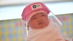 These Newborns Are Getting Baby-Sized Face Shields To Protect Them From