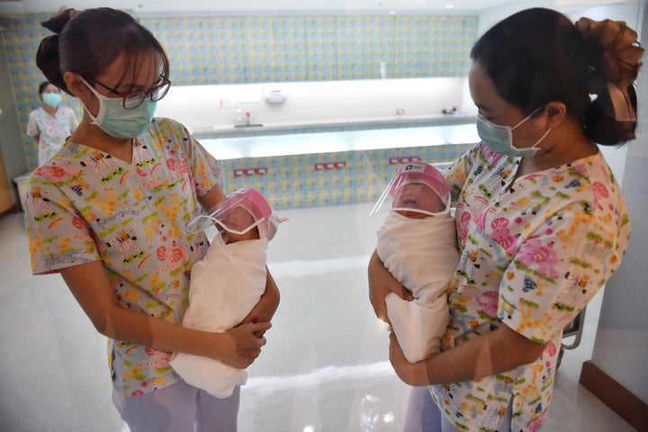 Pinoy First-time Dad Made A Face Shield For His Newborn Son