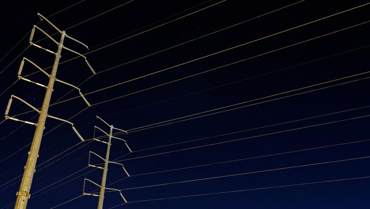 High-voltage power lines in Memphis, Tennessee. Toni worked for the Tennessee Valley Authority before being furloughed. Now she may lose electricity at home.