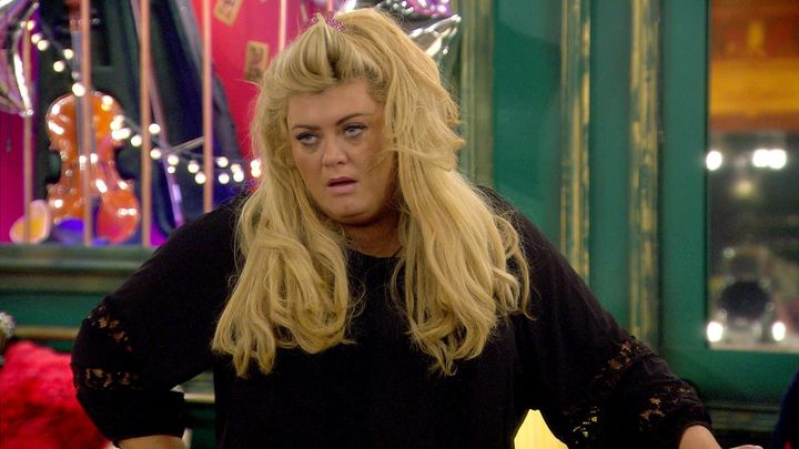 Gemma Collins in the Celebrity Big Brother house