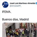Consternación por el vídeo de IFEMA que ha compartido Almeida en Twitter: el motivo se ve en la