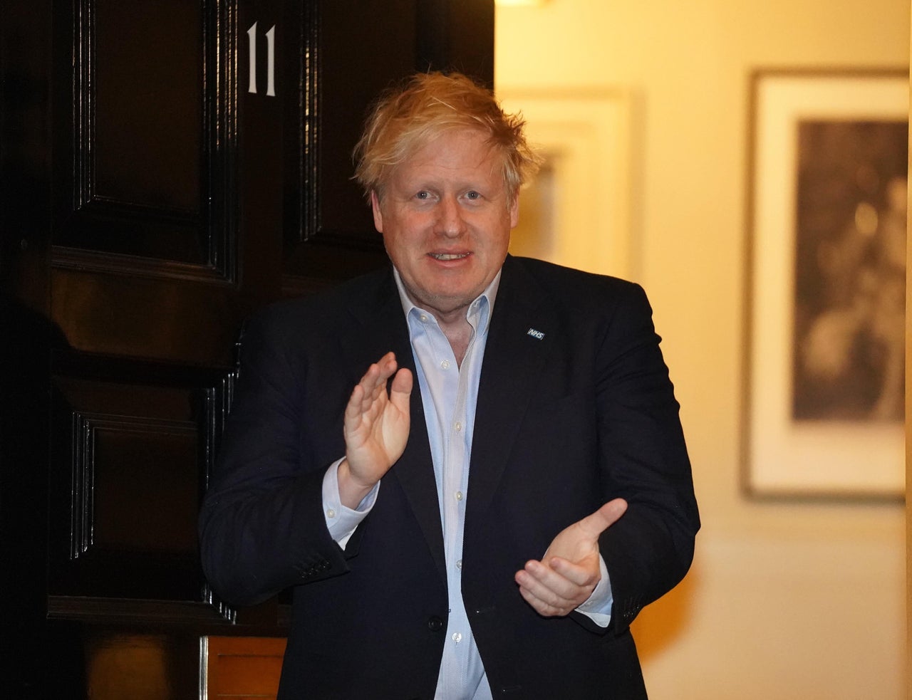 Boris Johnson, pictured here several days before being admitted to hospital.