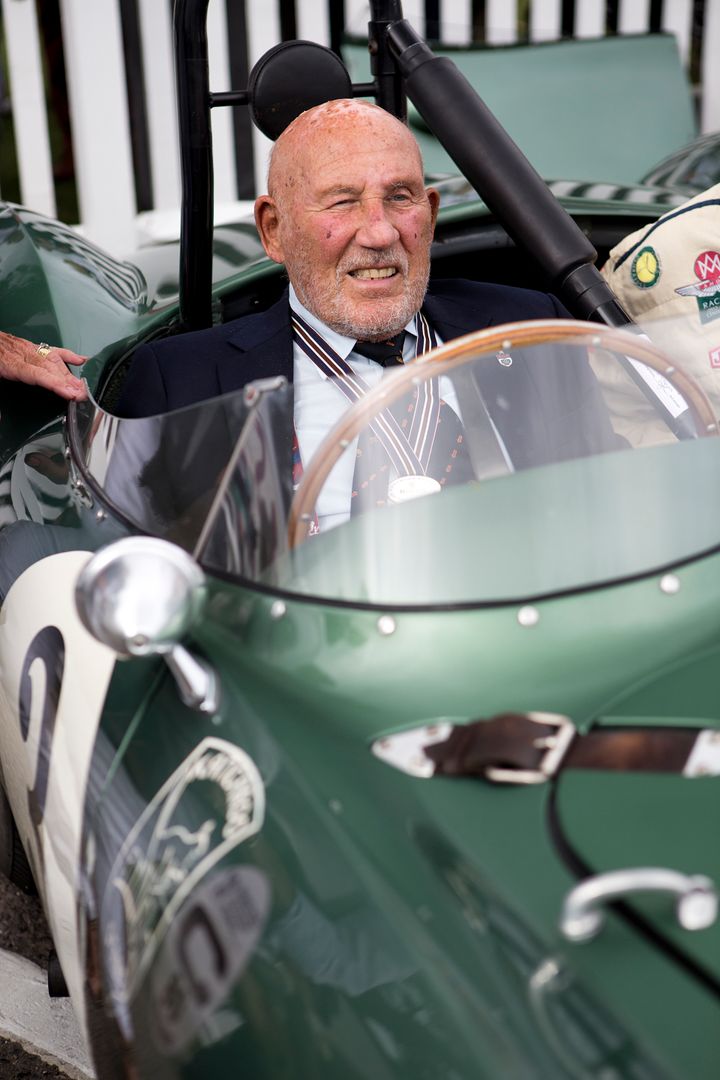 Sir Stirling Moss pictured here in 2016. 