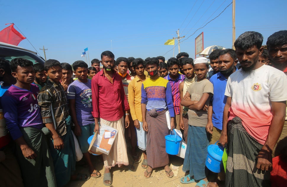 Rohingya refugees at the Kutupalong refugee camp, Cox’s Bazar, Bangladesh. Aid workers are bracing for a possible outbreak of the coronavirus.