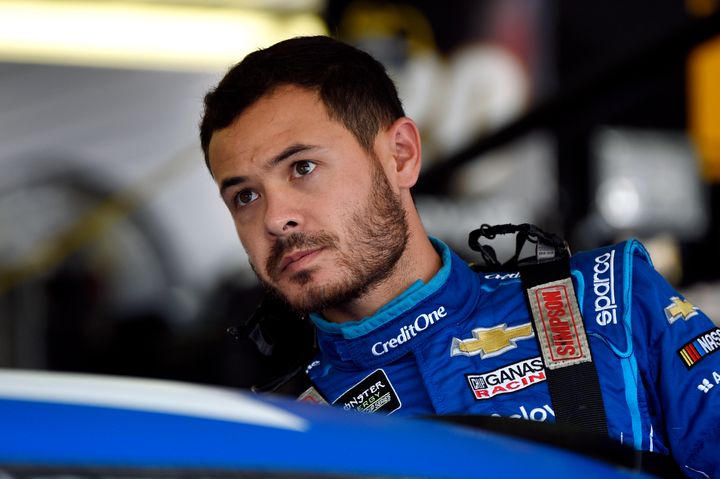 NASCAR driver Kyle Larson appeared to be having difficulty communicating with other drivers during an iRacing event Sunday night when a racial slur was heard.
