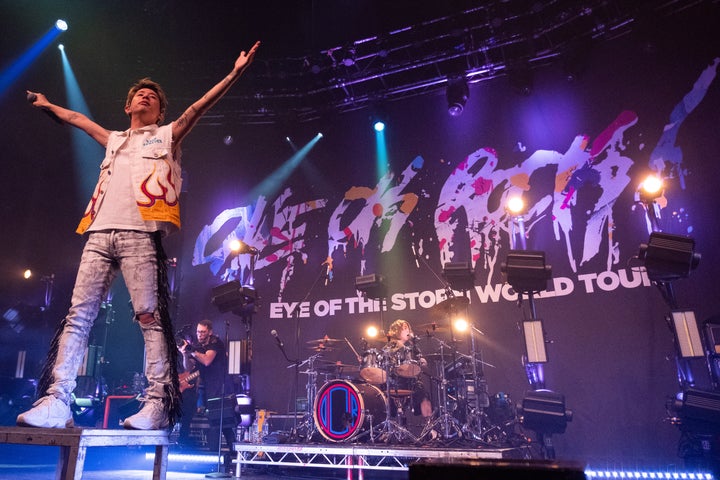 Takahiro Moriuchi, Taka of the Japanese rock band ONE OK ROCK in Concert at the Roundhouse, London, on 10 May 2019, England. (Photo by Robin Pope/NurPhoto via Getty Images)