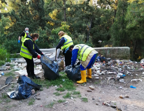 Εργασίες στο λόφο του Στρέφη