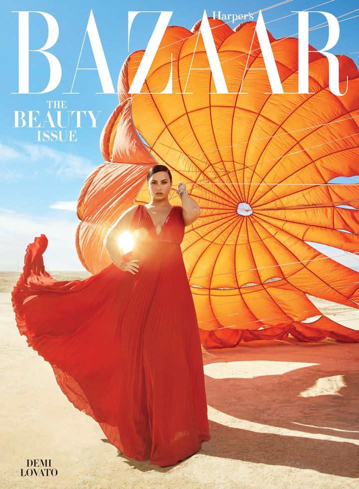 Demi Lovato covers Harper's Bazaar's May issue. 