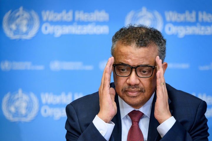 World Health Organization Director-General Tedros Adhanom Ghebreyesus on March 6, 2020 in Geneva. 