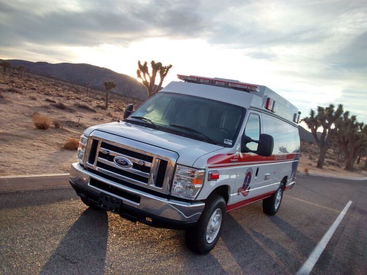 ヒラードさんがアリゾナ州で使用している救急車