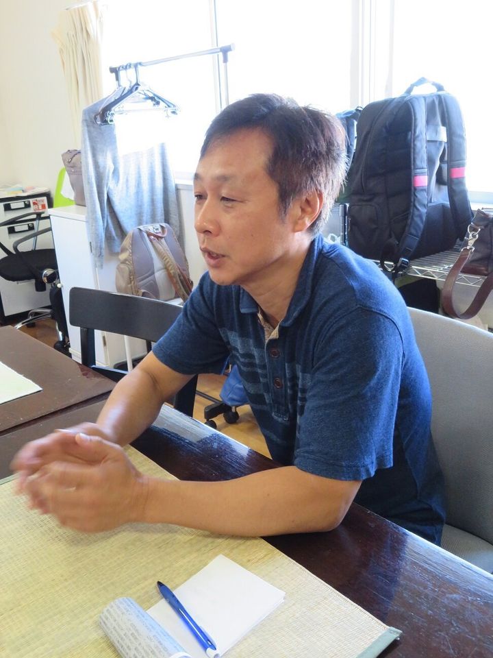 熊本地震の発生直後から被災者支援に取り組む高木聡史さん（2019年9月撮影、本人提供写真）