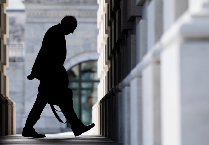 Imagen de archivo de Bernie Sanders llegando al Capitolio.