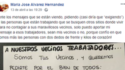 Una usuaria responde a los ataques a los sanitarios con una carta que lleva en Facebook más de 150.000