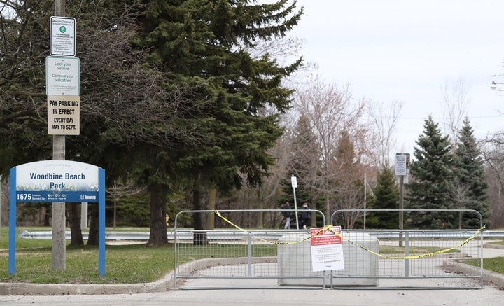 Toronto parks are closed in order to curb the spread of COVID-19.