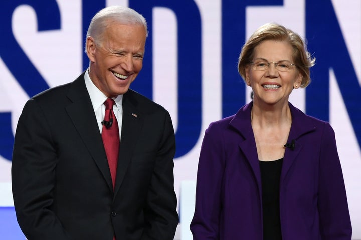 Sen. Elizabeth Warren (D-Mass.) and former Vice President Joe Biden appeared in many debates against each other during the De