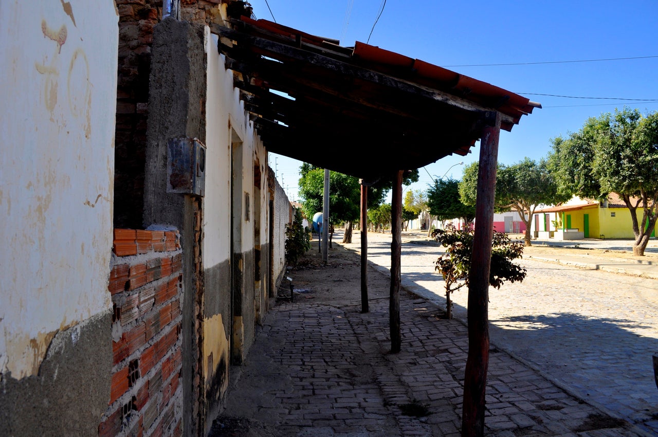 The main street of the town of Barra do Parateca, Brazil. (Carolina Ramirez/The Huffington Post)