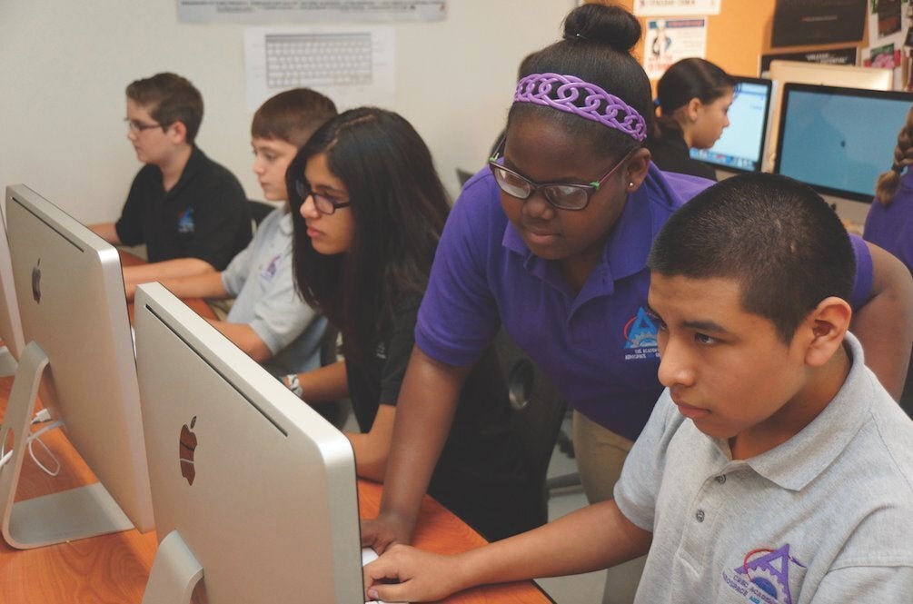 Students at the CREC Academy of Aerospace and Engineering High School. Connecticut still has some of the country's largest achievement gaps between socioeconomic and racial groups of students.  While CREC's white students still outperform black and Hispanic students on statewide tests, achievement gaps in the 19 magnet schools it manages are much smaller than they are in the state overall. In at least one case, the gap reversed. "For our children in the fifth grade last year, Hispanic children outperformed all other children," said Bruce Douglas, executive director of CREC. "There's another achievement gap now, between Hispanics and whites."Students at the CREC University of Hartford Magnet School in West Hartford.Connecticut's efforts -- in contrast with other states that have attempted to desegregate schools amid court orders -- have received relatively little pushback, said Gary Orfield, co-author of the UCLA report. "No white student is forced to do anything, no white family is; they all get additional choices which are good educational choices," Orfield told HuffPost. "It's a win-win situation.""The fact that its all voluntary makes it much easier," he said. "Also much more incomplete." But not everyone is convinced that these expensive new schools are worth the investment. Connecticut's legislature in 2009 imposed a moratorium on building new magnets in the state, except in Hartford, due to budget constraints. Some legislators say there isn't enough evidence to prove that these schools are improving academic achievement. Others say the complicated funding system for magnet schools takes money away from traditional public schools, although Douglas disputes this."The state is not well served by building expensive new schools," state Rep. Andy Fleischmann, who chairs the legislature's education committee, told The Connecticut Mirror in January. Flesichmann did not respond to a request for comment. Connecticut has invested more than $2 billion over the last two decades in these types of schools. "That's an enormous amount of money, and there have been very little indicators it's working to improve student achievement," Casey Cobb, a professor of educational leadership at the University of Connecticut's Neag School of Education, told The Mirror. "They haven't invested one iota on research, which is stunning since the've invested so much on programming." Among families, demand for these schools is high. "This coming year there's about 2,000 seats available in our magnet schools," said Douglas. "We have 20,000 applications. That should send somebody a message about demand."Connecticut has proven this model can work, said Orfield. States shouldn't merely accept the idea that segregation is unavoidable. "It's pathetic that only one little state is showing any leadership ... all this data from No Child Left Behind consistently identifies schools segregated by race and poverty. Those are the dropout factory schools," Orfield said. "It shouldn't be so radical to think it might be better to have more diverse schools." .articleBody div.feature-section, .entry div.feature-section{width:55%;margin-left:auto;margin-right:auto;} .articleBody span.feature-dropcap, .entry span.feature-dropcap{float:left;font-size:72px;line-height:59px;padding-top:4px;padding-right:8px;padding-left:3px;} div.feature-caption{font-size:90%;margin-top:0px;} .articleBody span.feature-name, .entry span.feature-name{float:center;font-size:30px;}