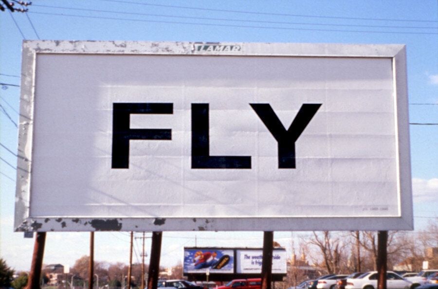 Fly Billboard, 1996, via Guggenheim Bilbao.