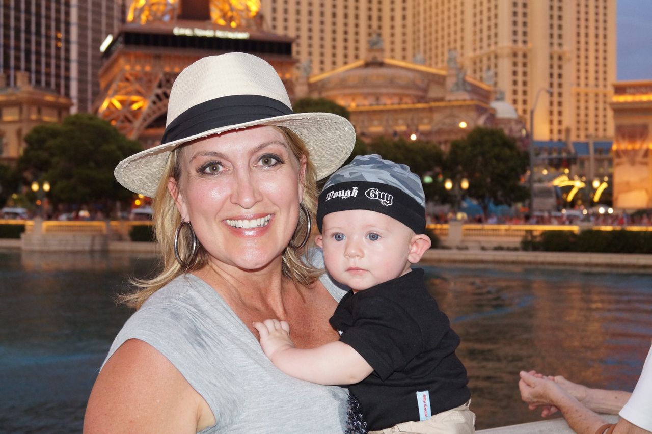  Wendy and Brady on a family trip to Las Vegas in June 2015.