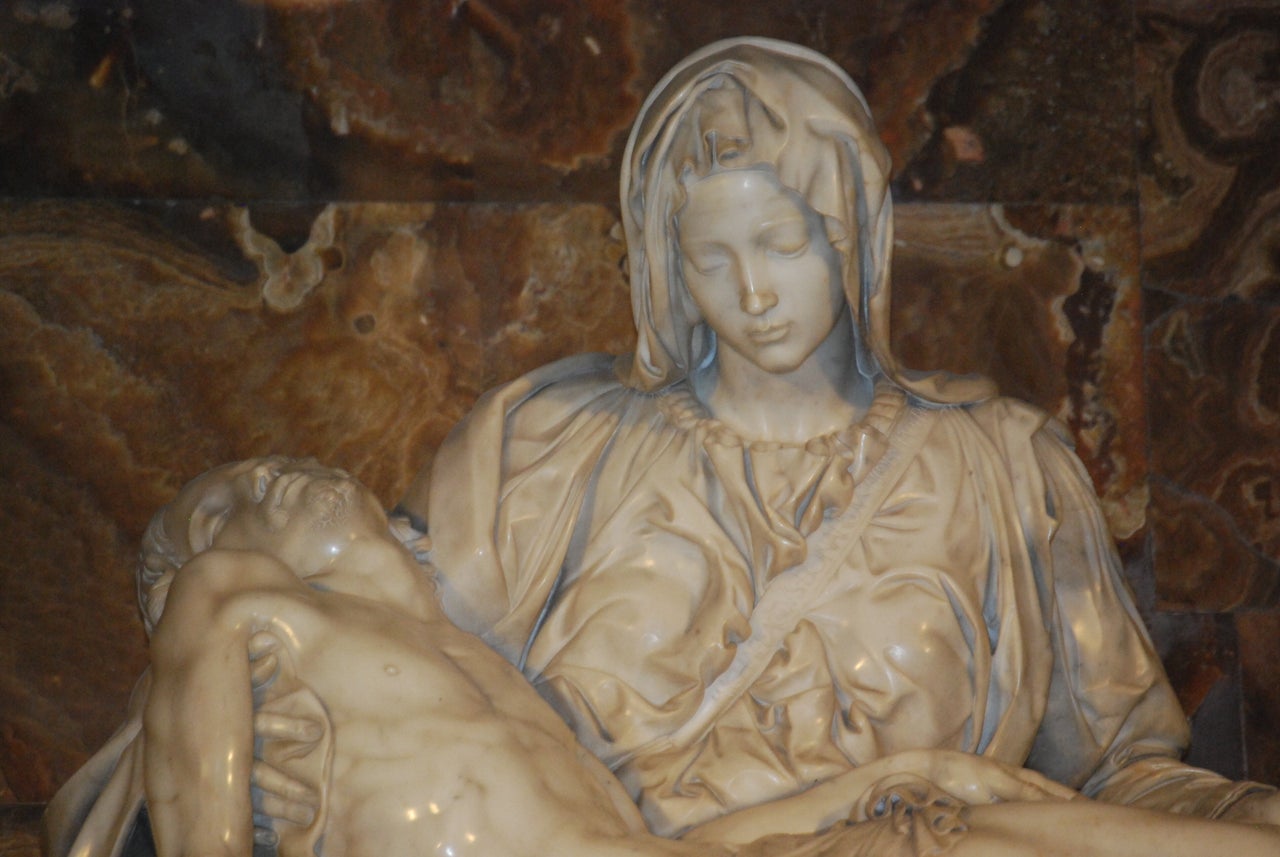 Michelangelo's Pieta in St. Peter's Basilica in Rome