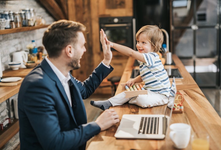 It's not necessary to wear a suit at home, but anything a level above your pajamas can help your brain to better anticipate the day's events.