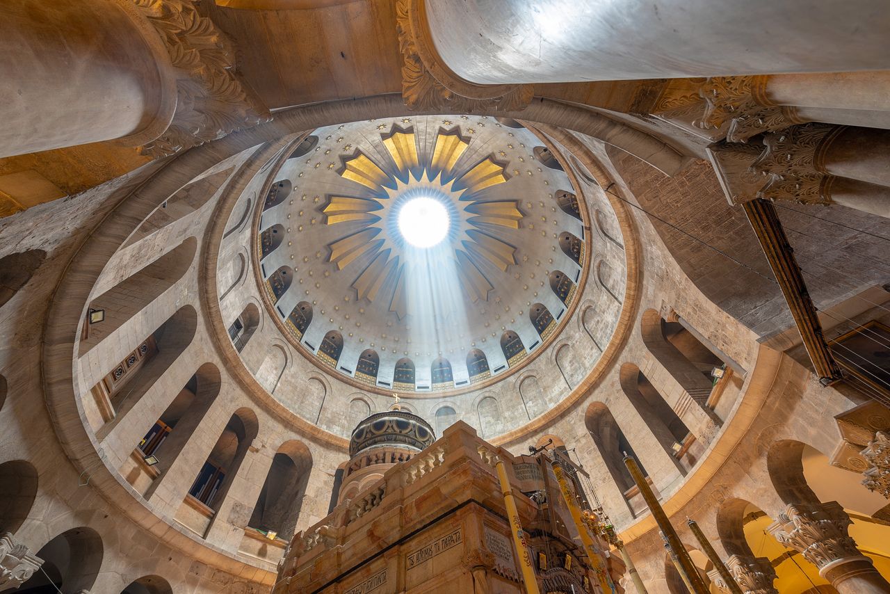 The roof of the Church of the Holy Sepulchre, Jerusalem, Israel