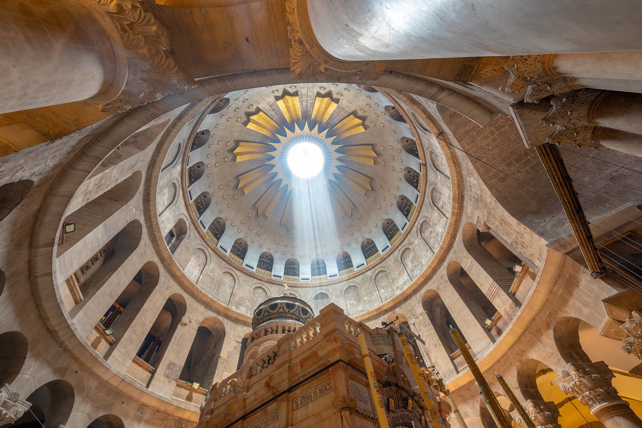 The roof of the Church of the Holy Sepulchre, Jerusalem, Israel